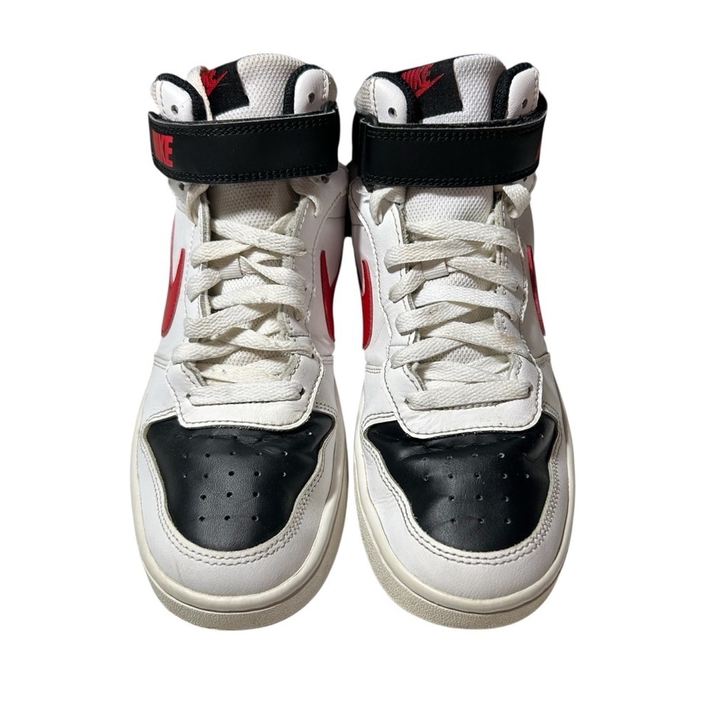 Nike Court Mid 2 White Red Black Size 7Y Youth Kids Shoes - Picture 2 of 6